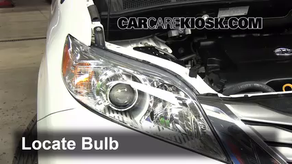 2011 Toyota Sienna XLE 3.5L V6 Lights Headlight (replace bulb)